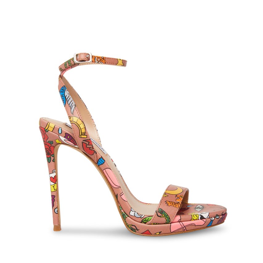 Sandalias Tacones Steve Madden Wafer Mujer Multicolor | ES YFE420